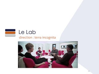 Le Lab
direction : terra incognita
54
 