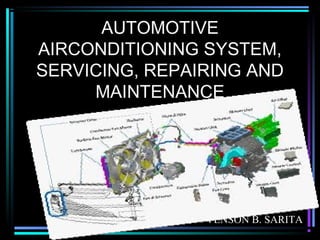 AUTOMOTIVE
AIRCONDITIONING SYSTEM,
SERVICING, REPAIRING AND
MAINTENANCE
VENSON B. SARITA
 