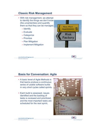 Managing Risk in Agile Development: It Isn’t Magic | PDF