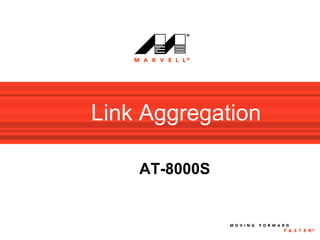 Link Aggregation

    AT-8000S
 