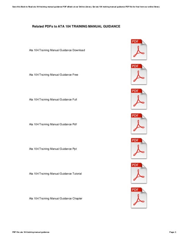 Ata 104trainingmanualguidance