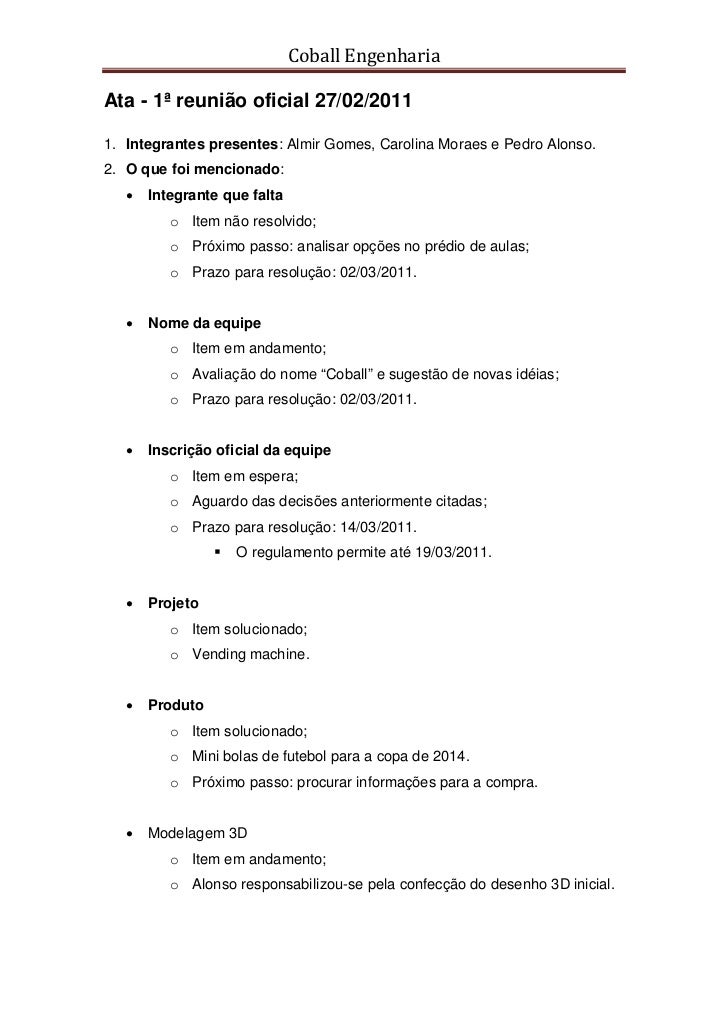 ata de reuni%C3%A3o ata de reuni%C3%A3o