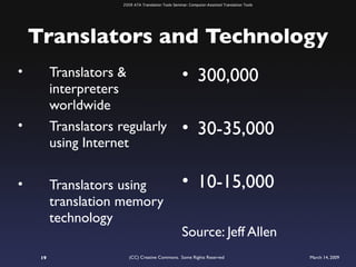 ATA 2009 Translation Tools Seminar