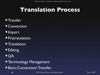 ATA 2009 Translation Tools Seminar