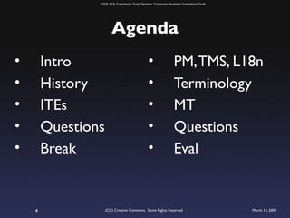 ATA 2009 Translation Tools Seminar