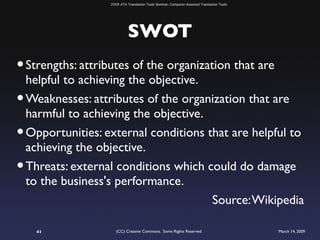 ATA 2009 Translation Tools Seminar