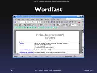 ATA 2009 Translation Tools Seminar