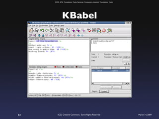 ATA 2009 Translation Tools Seminar