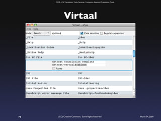 ATA 2009 Translation Tools Seminar