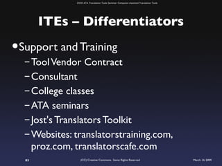 ATA 2009 Translation Tools Seminar