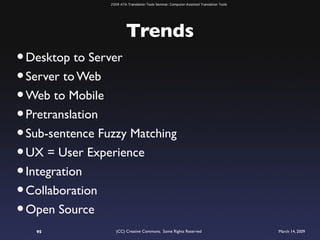 ATA 2009 Translation Tools Seminar