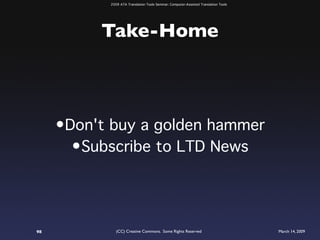 ATA 2009 Translation Tools Seminar