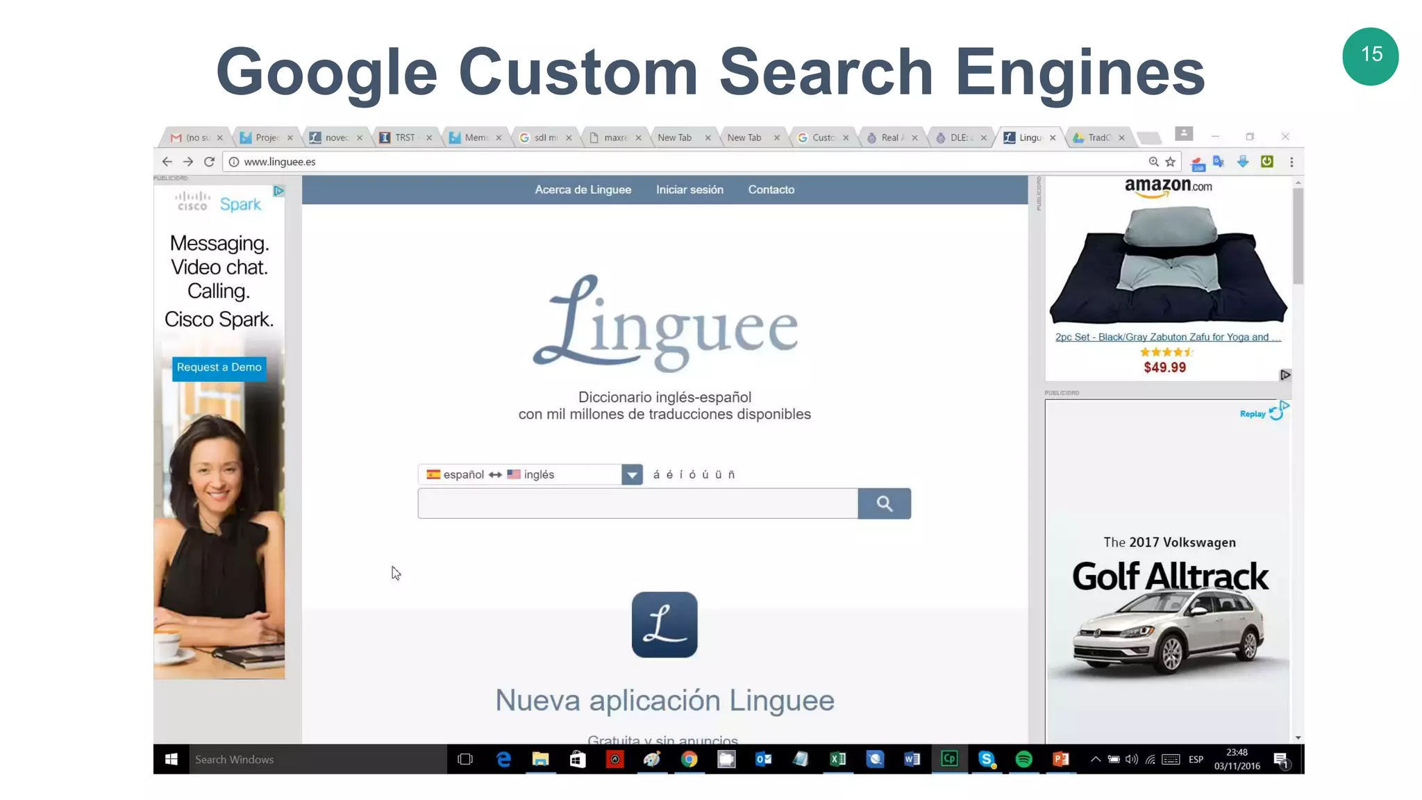 15
JAMES BOND
CEO & FOUNDER
Hi Everyone, we are Motagua Corp
Google Custom Search Engines
15
 