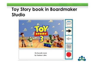 Toy Story book in Boardmaker
Studio
 