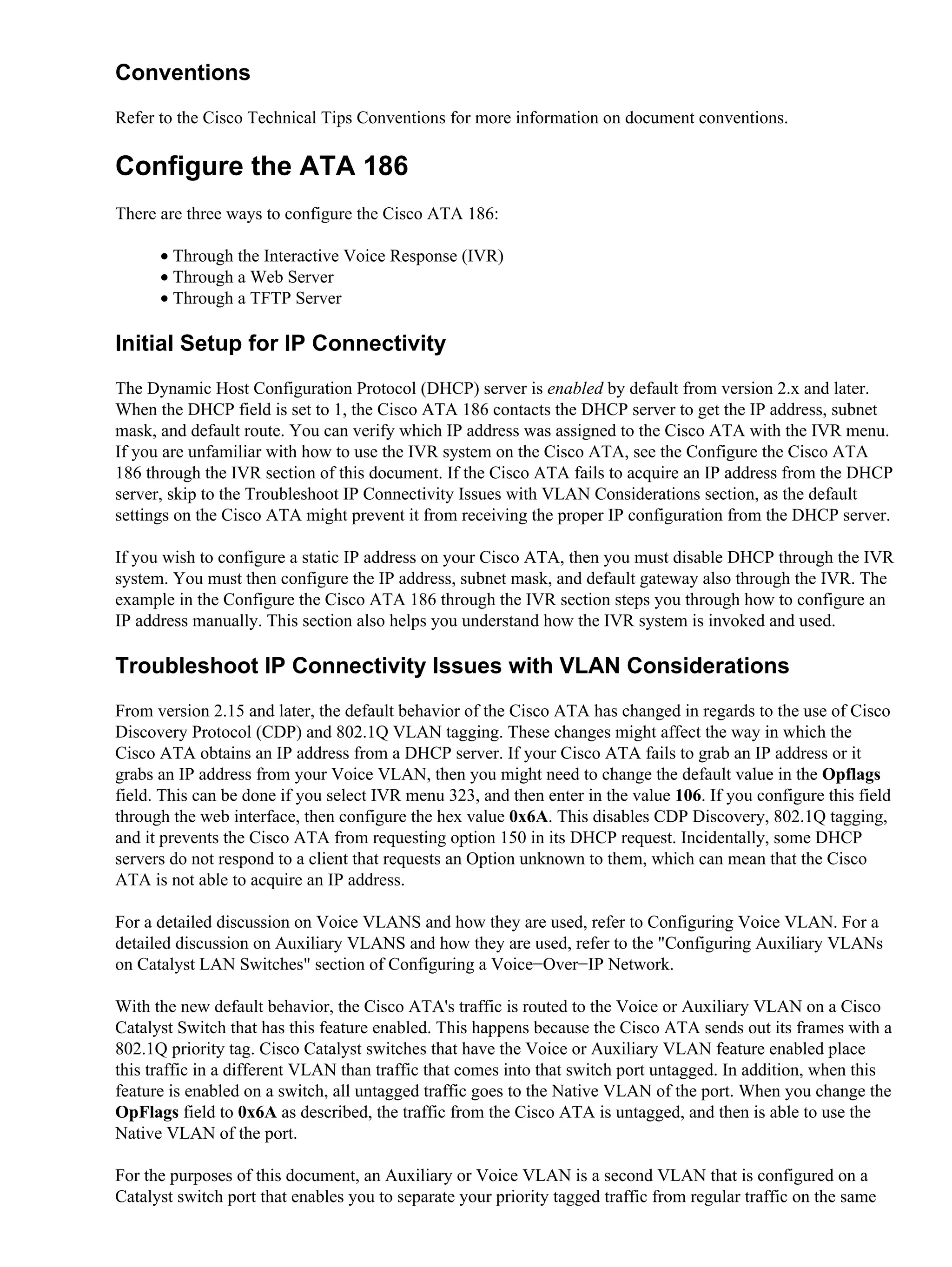 Ata basicconfig | PDF