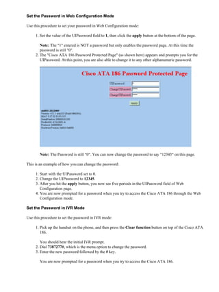 Ata basicconfig | PDF