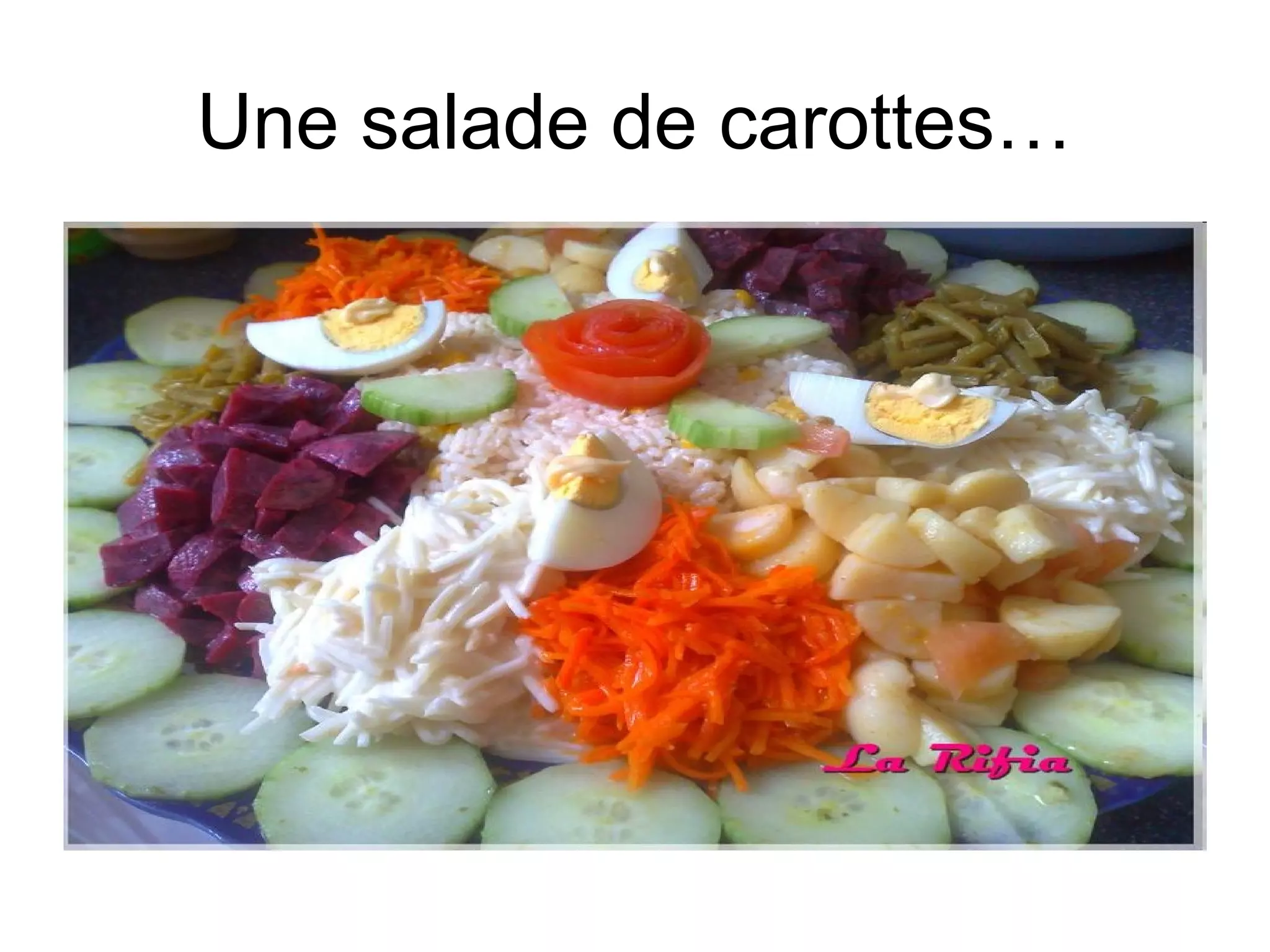 Une salade de carottes…

 