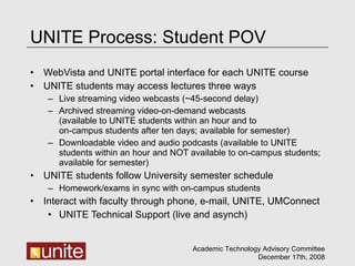 UNITE Distributed Learning at the University of Minnesota | PPT