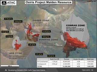 TSX-V:ATC 16Developing Canada’s Only Carlin-Type Gold District
 