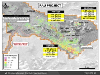 TSX-V:ATC 21Developing Canada’s Only Carlin-Type Gold District
 