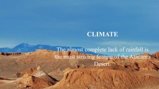 Atacama Desert: The Driest Place on Earth | Geography & Climate | PDF