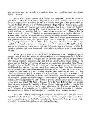 Ata do encontro dos junioristas