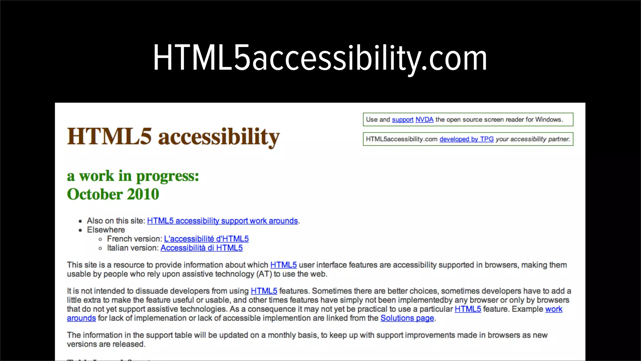 HTML5accessibility.com
 