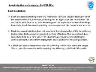 #ATAGTR2018 Presentation " Security Testing for RESTful APIs" By ...