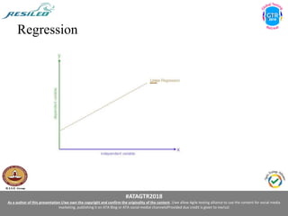 #ATAGTR2018
As a author of this presentation I/we own the copyright and confirm the originality of the content. I/we allow Agile testing alliance to use the content for social media
marketing, publishing it on ATA Blog or ATA social medial channels(Provided due credit is given to me/us)
Regression
 