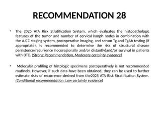 ATA Guidelines 2025: Diagnosis and Management of Differentiated Thyroid ...
