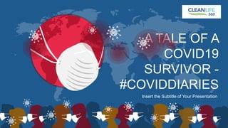 A TALE OF A
COVID19
SURVIVOR -
#COVIDDIARIES
Insert the Subtitle of Your Presentation
 