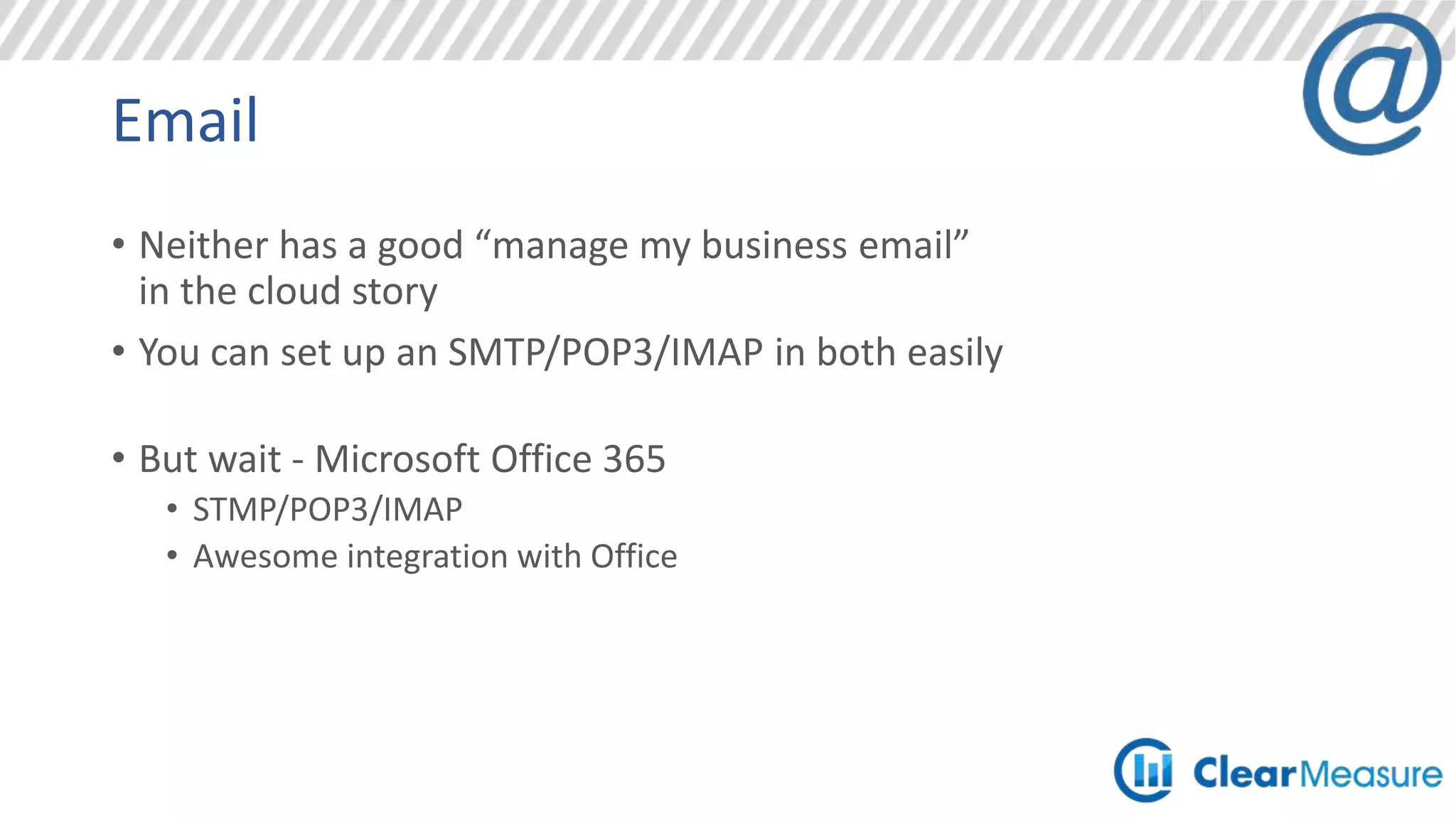 Messaging
Telemetry / IoT / High volume
• Capture large data
• Never lose data
• Abstract yourself from volume
• Ad campaign
• Sensor data
• Click tracking
 