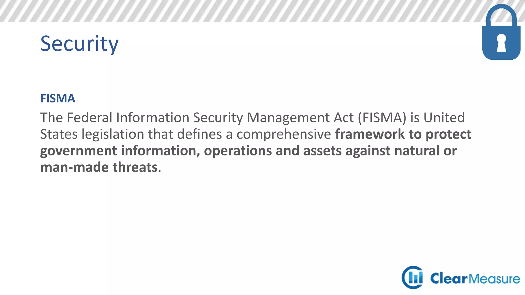 Locations
AWS
• Regions
• Zones
Azure
• Regions
• Availability Sets
• Update Domain
• Fault Domain
 