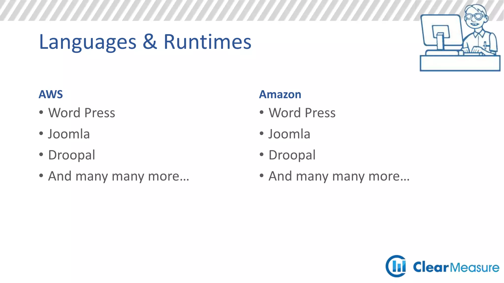 Security
Government
• Physical and network isolation from non-U.S. government deployments
• Requires specialized personnel screening
 