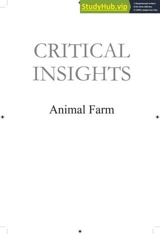 CRITICAL
INSIGHTS
Animal Farm
 
