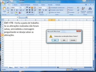 Atalhos do excel 2007   parte 1