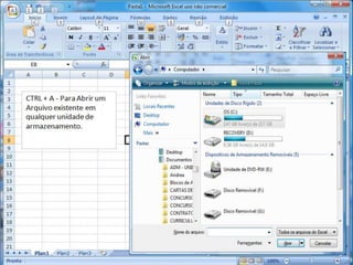 Atalhos do excel 2007   parte 1