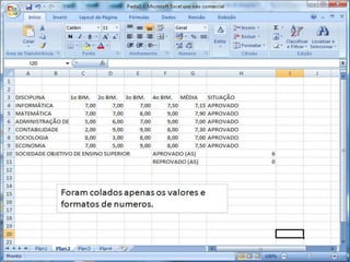 Atalhos do excel 2007   parte 1