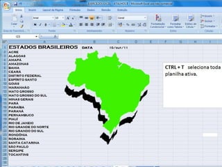 Atalhos Excel 2007   Parte 2