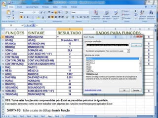 Atalhos Excel 2007   Parte 2