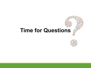 Time for Questions
 