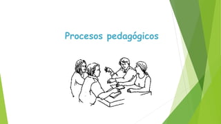 Procesos pedagógicos
 
