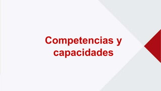 Competencias y
capacidades
 