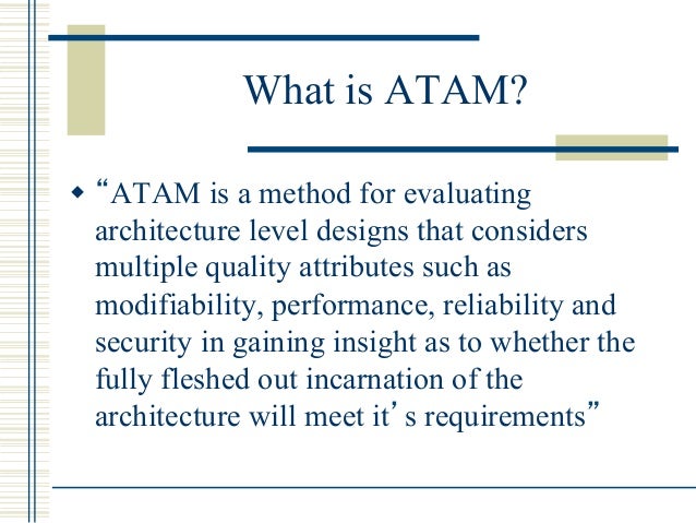 System architecture tradeoff analysis method