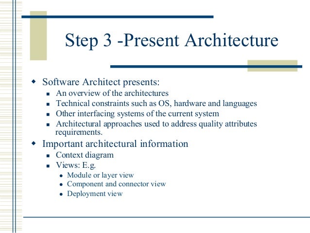 System architecture tradeoff analysis method