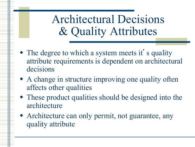 System architecture tradeoff analysis method