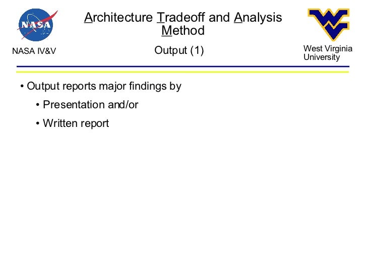 System architecture tradeoff analysis method