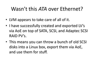 Ata Over Ethernet