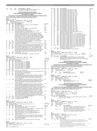 EDIÇÃO N°685 - PONTA GROSSA, TERÇA-FEIRA, 14 DE FEVEREIRO DE 2012                                                                    ATOS DO MUNICÍPIO DE PONTA GROSSA                                                                                            07



Lote       Qtd         Und         Descrição/MARCA          Valor Unit.                                                       Lote    Qtd     Und     Descrição/MARCA                                                                                  Valor Unit.
15         1.905       UND         Bateria Alcalina 9V, 565 (MAH) com 0,47 cm de altura x 0,25 cm         3,79                17      600     UND     brocas diamantadas de alta rotação 1011 /FAVA                                                    0,94
                                   de largura x 0,15 de comprimento - peso 410g/GP                                            18      600     UND     brocas diamantadas de alta rotação 1012 / FAVA                                                   0,99
                                                                                                                              19      600     UND     brocas diamantadas de alta rotação 1013 / FAVA                                                   0,97
                            PREFEITURA MUNICIPAL DE PONTA GROSSA                                                              20      600     UND     brocas diamantadas de alta rotação 1014 / FAVA                                                   0,97
                SECRETARIA MUNICIPAL DE ADMINISTRAÇÃO E NEGOCIOS JURIDICOS                                                    21      200     UND     brocas diamantadas de alta rotação 1014 HL / FAVA                                                0,99
                                                                                                                              22      500     UND     brocas diamantadas de alta rotação 1016 / FAVA                                                   1,02
                                 DEPARTAMENTO DE COMPRAS                                                                      23      200     UND     brocas diamantadas de alta rotação 1016 HL / FAVA                                                0,99
       ALTERAÇÃO DO ÚLTIMO TRIMESTRE DAS ATAS DE REGISTRO DE PREÇOS DO PREGÂO 413/2011                                        24      300     UND     brocas diamantadas de alta rotação 1031 / FAVA                                                   1,01
Todas as demais seções e condições da ATA de Registro permanecem inalteradas.                                                 25      300     UND     brocas diamantadas de alta rotação 1032 / FAVA                                                   1,01
OBJETO REGISTRO DE PREÇOS PARA AQUISIÇÃO DE MATERIAL ODONTOLÓGICO                                                             26      300     UND     brocas diamantadas de alta rotação 1033 / FAVA                                                   0,99
Ata: 196                                                                                                                      27      300     UND     brocas diamantadas de alta rotação 1034 /FAVA                                                    1,11
Pregão: 413      Proc: 808                                                                                                    28      150     UND     brocas diamantadas de alta rotação 1045 / FAVA                                                   1,11
Data do Pregão:25/08/11       Validade da ATA: 06/10/11 até           06/10/12                                                29      150     UND     brocas diamantadas de alta rotação 1046/ FAVA                                                    1,11
Cod        Nome do Fornecedor                                 Telefone Fax                                                    30      300     UND     brocas diamantadas de alta rotação 1090 / FAVA                                                   1,11
8227       BIOLÓGICA COM. DE PROD.HOSP.LTDA                   43 3254 6426                                                    31      300     UND     brocas diamantadas de alta rotação 1091 / FAVA                                                   1,14
E-mail      biologica@biologicadistribuidora.com.br                                                                           33      300     UND     brocas diamantadas de alta rotação 1093 / FAVA                                                   1,14
Lote Qtd        Und     Descrição/MARCA                                                                        Valor Unit.    34      80      UND     brocas diamantadas de alta rotação 2135 / FAVA                                                   1,14
2      268      BLC     Bloco de papel carbono de articulação com 12 folhas/PHARMAINOX                         1,05           35      400     UND     Brocas diamantadas de alta rotação 2137 F / FAVA                                                 1,14
3      80       UND Broca Gates n° 1/INJECTA                                                                   5,74           36      200     UND     Brocas diamantadas de alta rotação 3070 / FAVA                                                   1,14
4      100      UND Broca Gates n° 2/ INJECTA                                                                  5,43           37      500     UND     Brocas diamantadas de alta rotação 3118 F / FAVA                                                 1,00
5      100      UND Broca Gates n° 3/ INJECTA                                                                  5,59           38      50      UND     brocas diamantadas de alta rotação 3118 FF / FAVA                                                1,00
6      10       CX      Brocas lentulo 25 – 25 mm, embalagem com 6 unidades /MEDIN                             34,40          39      80      UND     brocas diamantadas de alta rotação 3168 / FAVA                                                   1,00
7      400      UND brocas de alta rotação 329 /MEDIN                                                          3,69           40      80      UND     brocas diamantadas de alta rotação 3168 F / FAVA                                                 1,14
32     300      UND brocas diamantadas de alta rotação 1092/FAVA                                               1,04           41      400     UND     brocas diamantadas de alta rotação 3195 F / FAVA                                                 1,01
46     60       CX      Caixa de fio de sutura seda 4.0 agulhado com 24 envelopes individuais,                 21,00          42      50      UND     brocas diamantadas de alta rotação 3995 F / FAVA                                                 1,14
                        com agulha atraumáticas 1/2 em aço inox/TCHNEW                                                        60      204     L       Gluconato de clorexidina 2% solução degermante /RIOQUIMICA                                       9,97
47     08       KIT     caneta de alta rotação: autoclavável até 135ºC, conexão borden com 2 furos,            945,00         62      20      UND     Mandril para contra ângulo /PREVEN                                                               1,63
                        spray triplo, sistema friction grip para troca de Broca, rotação de 320.000 a                         63      400     CX      Micro aplicadores descartáveis extra fino, cx com 100 unidades/ KG                               7,49
                        380.000 rpm, garantia minima de 6 meses, certificado INMETRO, contra angulo:                          69      40      UND     placa de dentes de estoque modelo 2P cor 62 anterior superior/ DENTOP                            2,20
                        autoclavável até 135ºC rotação de 20.000 rpm, sistema intragitório, sprayexterno                      71      40      UND     Placa de dentes de estoque modelo 2D cor 67 - anterior superior / DENTOP                         2,25
                        simples, garantia minima de 6 meses, certificado INMETRO. Micromotor: odontologico,                   72      40      UND     placa de dentes de estoque modelo 2P cor 62 anterior inferior /DENTOP                            2,26
                        rotação controlada , de 3.000 a 20.00 rpm, inversão de giro para direita esquerda,                    73      40      UND     placa de dentes de estoque modelo 2P cor 66 anterior inferior/ DENTOP                            2,30
                        conexão borden com 2 furos, acoplamento para sistema intra, garantia minima de                        75      60      UND     placa de dentes de estoque modelo 2P cor 67 anterior inferior / DENTOP                           5,00
                        6 meses, certificado INMETRO. Peça reta: autoclavável até 135ºC, sistema                              76      40      UND     placa de dentes de estoque modelo 2P cor 67 anterior superior/ DENTOP                            2,26
                        intragiratório, rotação de 20.000 rpm, spray externo, fixação das B/RUCA                              77      60      UND     placa de dentes de estoque modelo 3P cor 62 anterior inferior/ DENTOP                            9,90
49     30       KIT     Cimento para repleção de condutos em endodontia pó e líquido./IODONTOSUL               28,90          78      40      UND     placa de dentes de estoque modelo 3P cor 62 anterior superior/ DENTOP                            2,30
53     40       UND escova de aço para lim par brocas/ IODONTOSUL                                              4,99           79      40      UND     placa de dentes de estoque modelo 3P cor 66 anterior inferior/ DENTOP                            2,30
55     1.000 UND Escovas Robson tipo pincel com cerdas macias para contra ângulo./PREVEN                       0,63           80      40      UND     placa de dentes de estoque modelo 3P cor 66 anterior superior/ DENTOP                            2,30
57     1.500 UND espelho bucal nº 05 /PHARMAINOX                                                               1,26           81      40      UND     placa de dentes de estoque modelo 3P cor 67 anterior inferior/ DENTOP                            3,90
58     20       CX      Extirpa nervos 20 / 40 - 25 mm, blister com 10 unidades, caixa com 15 blisters/MEDIN   194,00         82      40      UND     placa de dentes de estoque modelo 3P cor 67 anterior superior/ DENTOP                            3,70
65     60       UND óleo lubrificante spray para alta e baixa rotação, com aplicador./MAQUIRA                  9,78           83      2.000   PCT     ponta plástica p/ aspirador de saliva flexível descartável bico fixo com                         2,10
66     50       CX      Películas radiográficas periapicais adulto, embalagem com 150 películas, /DENTIX       64,99                                  ranhuras extra longa, fabricada em PVC cristalino, atóxico, c/ no mínimo
70     80       UND Placa de dentes de estoque modelo 2D cor 67 - anterior inferior/BLUE DENT                  3,25                                   40 unidades em cada pacote. / MAXCLEAN
74     80       UND Placa de dentes de estoque modelo 2D cor 67 - anterior inferior/BLUE DENT                  4,50           84      100,00 UND      Porta amálgama de plástico /LIFLEX                                                               6,99
87     400      SG      resina micro-hibrida universal para dentes anteriores e posteriores, em seringas       83,00          86      10     UND      régua endodôntica milimitrada em alumínio/ MAQUIRA                                               6,44
                        com aproximadamente 4g, fotopolimerizável e radiopaca, matriz inorgânica bis-GMA,
                        IDMA< Bis EMA e matriz inorgânica de ZirconiaSilicia com 82% em peso e 60%                            Ata: 200
                        em volume. tamanho médio das partículas de 0,6 micrometros na cor A1 /3M                              Pregão: 413    Proc: 808
93     50       UND Saca broca / DX                                                                            22,50          Data do Pregão:25/08/11    Validade da ATA: 06/10/11 até      06/10/12
95     50       UND Sonda exploradora n 05/GOLGRAN                                                             4,95           Cod Nome do Fornecedor                                                             Telefone                              Fax
97     200      CX      tira de lixa c/centro neutro de polimento e acabamento finas /PREVEN                   11,65          8034 ULTRAPLAST INDUSTRIA E COMÉRCIO DE PRODUTOS PLÁSTICOS LTDA. 4132871326                                              0
                                                                                                                              E-mail
Ata: 197                                                                                                                      Lote Qtd       Und     Descrição/MARCA                                                                                   Valor Unit.
Pregão: 413    Proc: 808                                                                                                      54     136.718 UND Escova dental infantil, cerdas de nylon macias, com 28 tufos de cerdas,                               0,35
Data do Pregão:25/08/11     Validade da ATA: 06/10/11 até          06/10/12                                                                          aparadas uniformemente, polidas e arredondadas, cabo reto, medindo
Cod Nome do Fornecedor                                                                                      Telefone Fax                             aproximadamente 15 cm, com selo de aprovação ABO, embaladas individualmente
8262 DENTAL MED SUL ARTIGOS ODONTOLÓGICOS LTDA.                                                             41 3204 8000                             em saquinho plástico. / ULTRA
E-mail contato@dentalmedsul.com.br
Lote Qtd       Und     Descrição/MARCA                                                                      Valor Unit.
9      400     UND brocas de baixa rotação nº 01 /QUIMIDROL                                                 2,00                                          PREFEITURA MUNICIPAL DE PONTA GROSSA
10     400     UND brocas de baixa rotação nº 02 / QUIMIDROL                                                1,60                              SECRETARIA MUNICIPAL DE ADMINISTRAÇÃO E NEGOCIOS JURIDICOS
11     400     UND brocas de baixa rotação nº 03 / QUIMIDROL                                                1,60                                               DEPARTAMENTO DE COMPRAS
12     400     UND brocas de baixa rotação nº 04 / QUIMIDROL                                                1,60
13     400     UND brocas de baixa rotação nº 05 / QUIMIDROL                                                1,60                     ALTERAÇÃO DO ÚLTIMO TRIMESTRE DAS ATAS DE REGISTRO DE PREÇOS DO PREGÂO 431/2011
14     400     UND brocas de baixa rotação nº 06 / QUIMIDROL                                                1,60              Todas as demais seções e condições da ATA de Registro permanecem inalteradas.
15     400     UND brocas de baixa rotação nº 07 / QUIMIDROL                                                1,80              OBJETO REGISTRO DE PREÇOS PARA AQUISIÇÃO DE EQUIPAMENTOS DE INFORMÁTICA
16     400     UND brocas de baixa rotação nº 08 / QUIMIDROL                                                1,60              Pregão: 431    Proc: 855 e Ata: 190
51     70.152 UND Creme dental com 1.000 a 1.500 ppm de fluor, tubo plástico de 90 gramas. Prazo de validade: 3 anos          Data do Pregão:31/08/11    Validade da ATA: 20/09/11 até    20/09/12
/ICE FRESH     0,74                                                                                                           Cod        Nome do Fornecedor              Telefone Fax
56     100     UND espelho bucal nº 03 /IODONTOSUL                                                          1,30              10619      CHRISTIAN MAIA DA SILVA         15-3532-5060
64     30      FRC     manômero (liquido) de acrílico autopolimerizável inolor - frasco 500 ml/ AUTOCLEAR 34,70               E-mail
67     70      CX      Placa base fina caixa com 50 unidades /DFL                                           35,00             Lote       Qtd        Und        Descrição/MARCA                        Valor Unit.
68     150     CX      Placa base grossa caixa com 25 unidades/DFL                                          35,00             1          41         unid       HDD SATA 1 TB interno/SANSUNG          134,99
85     60      UND Potes dappen /INDUSVELO                                                                  1,15
88     328     UND resina micro-hibrida universal para dentes anteriores e posteriores, em seringas         50,48             Ata: 191
                       com aproximadamente 4g, fotopolimerizável e radiopaca, matriz inorgânica bis-GMA,                      Pregão: 431    Proc: 855
                       IDMA< Bis EMA canforaquinona e matriz inorgânica de ZirconiaSilicia com 82%                            Data do Pregão:31/08/11    Validade da ATA: 20/09/11 até 20/09/12
                       em peso e 60% em volume. tamanho médio das partículas de 0,6 micrometros                               Cod        Nome do Fornecedor Telefone Fax
                       na cor A2 / Z 250/3M                                                                                   10708      MAPPE BRASIL LTDA 42 3035 4433
89     120     UND resina micro-hibrida universal para dentes anteriores e posteriores, em seringas         48,00             E-mail     vendas01@mappebrasil.com.br
                       com aproximadamente 4g, fotopolimerizável e radiopaca, matriz inorgânica bis-GMA,                      Lote       Qtd        Und        Descrição/MARCA                                                                       Valor Unit.
                       IDMA< Bis EMA canforaquinona e matriz inorgânica de ZirconiaSilicia com 82%                            2          120        UNID       Switch 24 portas 10/100/1000 mais 4 Portas                                            1.481,99
                       em peso e 60% em volume. tamanho médio das partículas de 0,6 micrometros                                                                Gigabit SFP/HP V1910 – 24G
                       na cor A3/ Z 250/3M
90     120     SG      resina micro-hibrida universal para dentes anteriores e posteriores, em seringas     48,00                                         PREFEITURA MUNICIPAL DE PONTA GROSSA
                       com aproximadamente 4g, fotopolimerizável e radiopaca, matriz inorgânica bis-GMA,                                      SECRETARIA MUNICIPAL DE ADMINISTRAÇÃO E NEGOCIOS JURIDICOS
                       IDMA< Bis EMA e matriz inorgânica de ZirconiaSilicia com 82% em peso e 60%
                       em volume. tamanho médio das partículas de 0,6 micrometros na cor A3,5 / Z 250/3M                                                       DEPARTAMENTO DE COMPRAS
91     50      SG      resina micro-hibrida universal para dentes anteriores e posteriores, em seringas com 54,09                    ALTERAÇÃO DO ÚLTIMO TRIMESTRE DAS ATAS DE REGISTRO DE PREÇOS DO PREGÂO 478/2011
                       aproximadamente 4g, fotopolimerizável e radiopaca, matriz inorgânica bis-GMA,                          Todas as demais seções e condições da ATA de Registro permanecem inalteradas.
                       IDMA< Bis EMA e matriz inorgânica de ZirconiaSilicia com 82% em peso e 605 em                          OBJETO REGISTRO DE PREÇOS PARA AQUISIÇÃO DE MATERIAL DE LIMPEZA
                       volume. tamanho médio das partículas de 0,6 micrometros na cor C3 / Z 250/3M                           Atas : 215
92     70      SG      resina micro-hibrida universal para dentes anteriores e posteriores, em seringas     50,48             Pregão: 478 e Atas : 215 a 218/11 Proc: 1001
                       com aproximadamente 4g, fotopolimerizável e radiopaca, matriz inorgânica bis-GMA,                      Data do Pregão:06/10/11    Validade da ATA: 11/11/11 até         11/11/12
                       IDMA< Bis EMA e matriz inorgânica de ZirconiaSilicia com 82% em peso e 60% em
                       volume. tamanho médio das partículas de 0,6 micrometros na cor B2 / Z 250/3M                           Cod        Nome do Fornecedor                             Telefone Fax
94     100     CX      solução anestésica injetável loco regional a base de cloridrato de mepivacaina       35,00             10854      GUARAFLES PRODUTOS DE LIMPEZA LTDA 42 3629 3871
                       3% sem vaso constritor-caixa com 50 tubetes felipressina,caixa c/50 . /MEPIVALENSV                     E-mail     guaraflex@guaraflex.ind.br
96     600     UND taça de borracha para contra ângulo /MICRODONTO                                          0,8               Lote Qtd     Und Descrição/MARCA                                                                                         Valor Unit.
98     200     UND tira de matriz de aço 0,5mm /MAQUIRA                                                     0,81              4      5.035 GL     Desinfetante - agente desinfetante, bactericida, fungicida, germicida de aplicação                   3,79
99     400     UND tira de matriz de aço 0,7mm /MAQUIRA                                                     0,78                                  doméstica galão de 5 l/ LIMPINHA
100    200     UND tira de poliéster / K-DENT                                                               0,78
                                                                                                                              Ata: 216
Ata: 198                                                                                                                      Pregão: 478     Proc: 1001
Pregão: 413    Proc: 808                                                                                                      Data do Pregão:06/10/11    Validade da ATA: 11/11/11 até        11/11/12
Data do Pregão:25/08/11     Validade da ATA: 06/10/11 até          06/10/12                                                   Cod        Nome do Fornecedor                 Telefone Fax
Cod Nome do Fornecedor                                                                                         Telefone Fax   10293      LOGVEM COMERCIAL LTDA - ME 3222 6329
5607 DENTÁRIA E DISTRIBUIDORA HOSPITALAR PORTO ALEGRENSE LTDA                                                  51 3227 2744
E-mail dentariapoa@cpovo.net                                                                                                  E-mail      premeata@ig.com.br
Lote Qtd       Und     Descrição/MARCA                                                                         Valor Unit.    Lote       Qtd        Und        Descrição/MARCA                                                                       Valor Unit.
1      300     PCT     Alginato presa rápida - tipo I - pacote 500 g /LABORDENTAL                              19,00          1          14.300     L          Água sanitária contendo a base de hipoclorito de sódio com teor                       0,67
8      400     UND brocas de alta rotação 330 / MEDIN                                                          1,80                                            ativo de 2,5% , embalado em garrafas plásticas resistentes de
43     00      CX      Caixa de cone acessório B8, com 28 mm de comprmento, standardizado, tamanho             12,00                                           1.000 ml cada, com tampa para fácil vedação. /ECOVILLE
                       padronizado ISO, caixa com 120 unidades/ DETSPLY                                                       2          13.950     GL         Água sanitária contendo a base de hipoclorito de sódio com                            2,90
44     80      CX      Caixa de cone acessório BS, com 28 mm de comprmento, standardizado,                     12,00                                           teor ativo de 2,5% , embalado em galões plásticos resistentes de
                       tamanho padronizado ISO, caixa com 120 unidades/ DETSPLY                                                                                5 litros cada, com tampa para fácil vedação./ ECOVILLE
45     80      CX      Caixa de cone acessório RS, com 28 mm de comprmento, standardizado,                     12,00
                        tamanho padronizado ISO, caixa com 120 unidades / DETSPLY                                             Ata: 217
48     00      FRC     cariostático . /SOUZA                                                                   7,00           Pregão: 478 e Ata: 217      Proc: 1001
50     400     CX      cimento restaurador temporário a base de óxido de zinco, eugenol, de longa              35,00          Data do Pregão:06/10/11     Validade da ATA: 11/11/11 até             11/11/12
                       duração na cavidade bucal, reforçado c/ substâncias que permitem maior resistência,                    Cod       Nome do Fornecedor Telefone Fax
                       baixa solubilidade, tempo de presa rápida contendo pó no mínimo 38g e líquido                          9389      Luiz Andre Forest       14 3457 7108
                       no mínimo 14ml./BIODINAMICA                                                                            E-mail     andreforest2006@hotmail.com
52     50      CX      Cunha de madeira / SOUZA                                                                4,00           Lote   Qtd      Und     Descrição/MARCA                                                                                 Valor Unit.
59     40      UND gluconato de clorexidina 0,12% para bochecho frascos c/1 litro /REYMER                      16,00          5      1.300    PCT     Saco para lixo hospitalar infectante com registro na Anvisa e simbologia de infectante ,        11,70
                                                                                                                                                      branco leitoso com capacidade para 40 litros ,0,695 x 72 cm com 0,007 micras, não permitindo
Ata: 199                                                                                                                                              a perda do conteudo durante o manuseio, de acordo com a Norma tecnica 9191 da
Pregão: 413     Proc: 808                                                                                                                             ABNT- pacotes com 100 unid/LAFOREST
Data do Pregão:25/08/11   Validade da ATA: 06/10/11 até           06/10/12
                                                                                                                              6      1.332    PCT     Saco para lixo hospitalar infectante com registro na Anvisa e simbologia de infectante ,        27,00
Cod Nome do Fornecedor                                                                                         Telefone Fax
3440 ICTUS COM. PROD. ODONTO HOSP. LTDA                                                                        42      3622                           branco leitoso com capacidade para 100 litros 0,75 x 1,05 cm com 0,007 micras, não
1358                                                                                                                                                  permitindo a perda do conteudo durante o manuseio, de acordo com a Norma tecnica 9191
E-mail Ictus.vendas@hotmail.com                                                                                                                       da ABNT- pacotes com 100 unid/LAFOREST
 