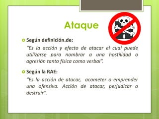 Ataque a la red de datos, diapositivas | PPTX